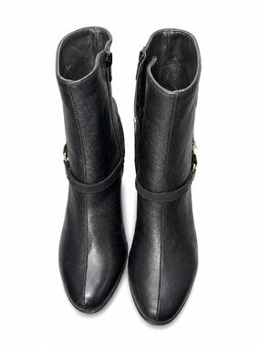 Talbots Black Leather Ankle Boots – Size 6B